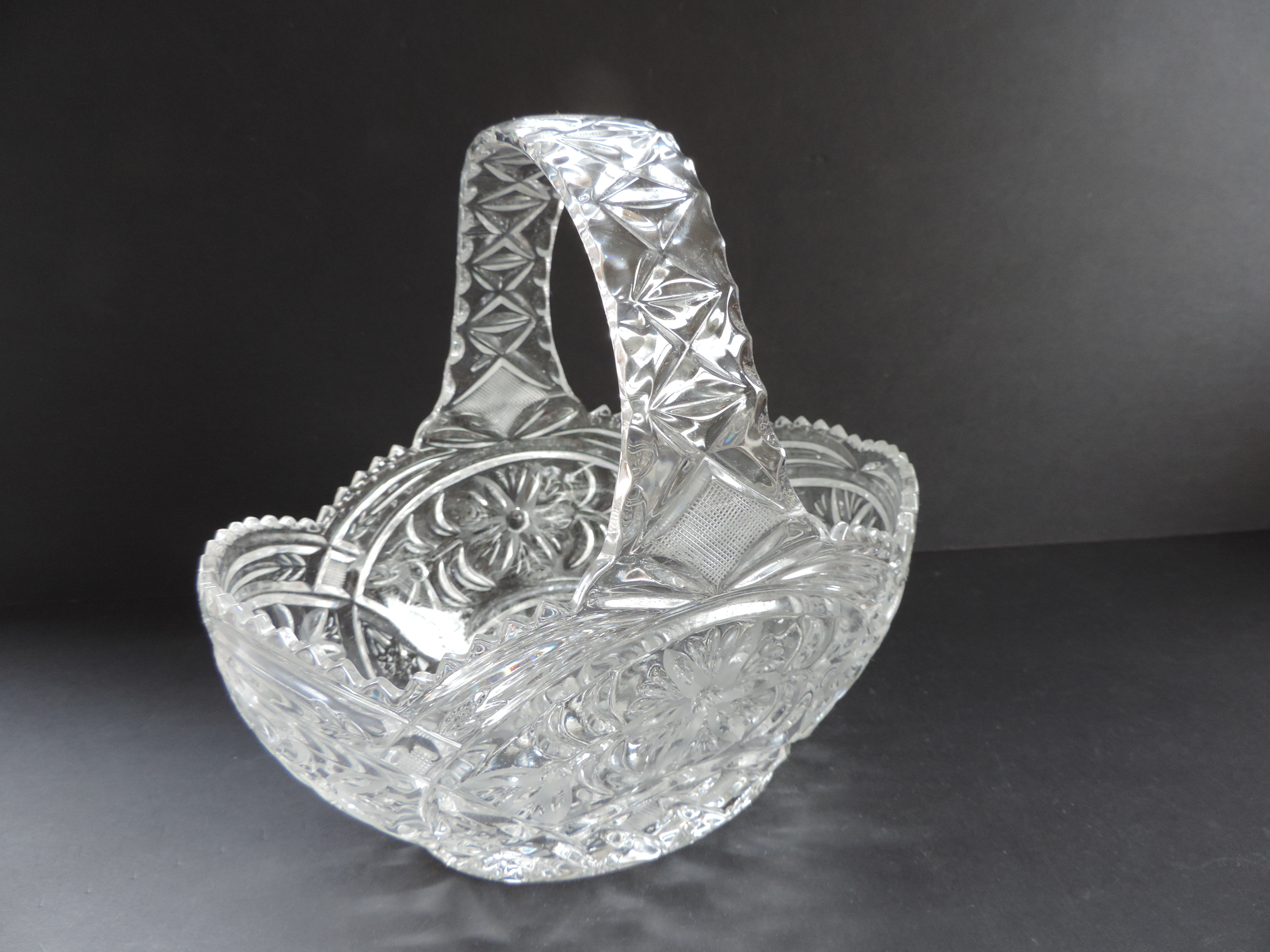 Vintage Crystal Basket for Sweets, Chocolates & Pastries - Image 2 of 3