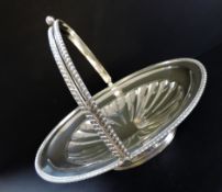 Antique William Hutton & Sons Silver Plate Regency Style Cake/Bread Basket