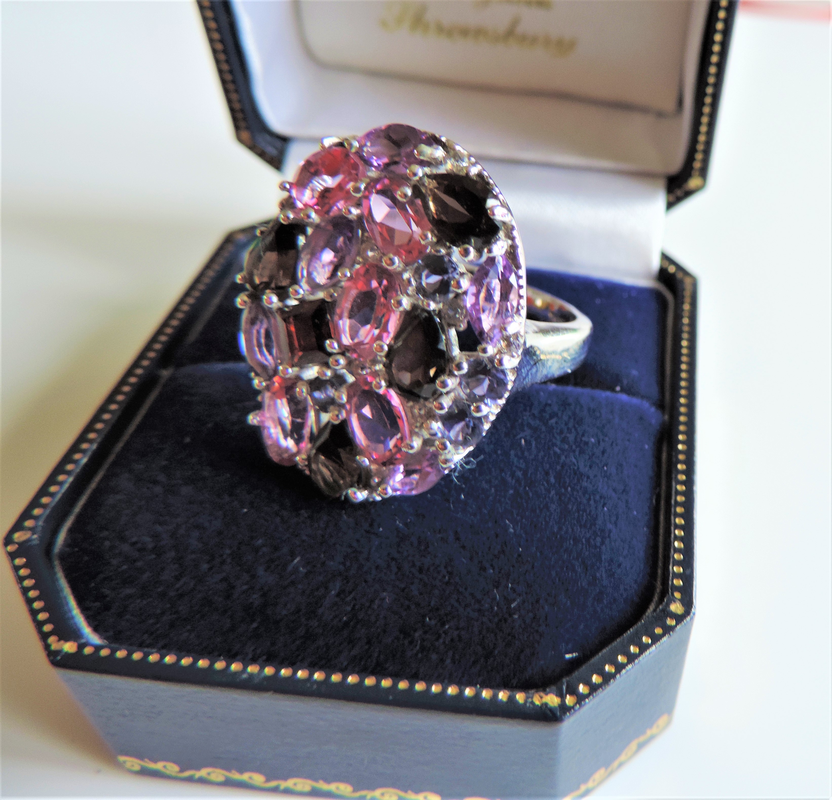 Sterling Silver Tutti Frutti Gemstone Ring - Image 4 of 4