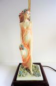 Signed Vittorio Tessaro Figural Lamp Base Made in Italy