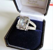 Sterling Silver 6 ct Moissanite Ring