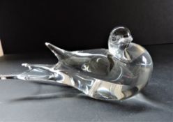 Scandinavian Crystal Dove Sculpture