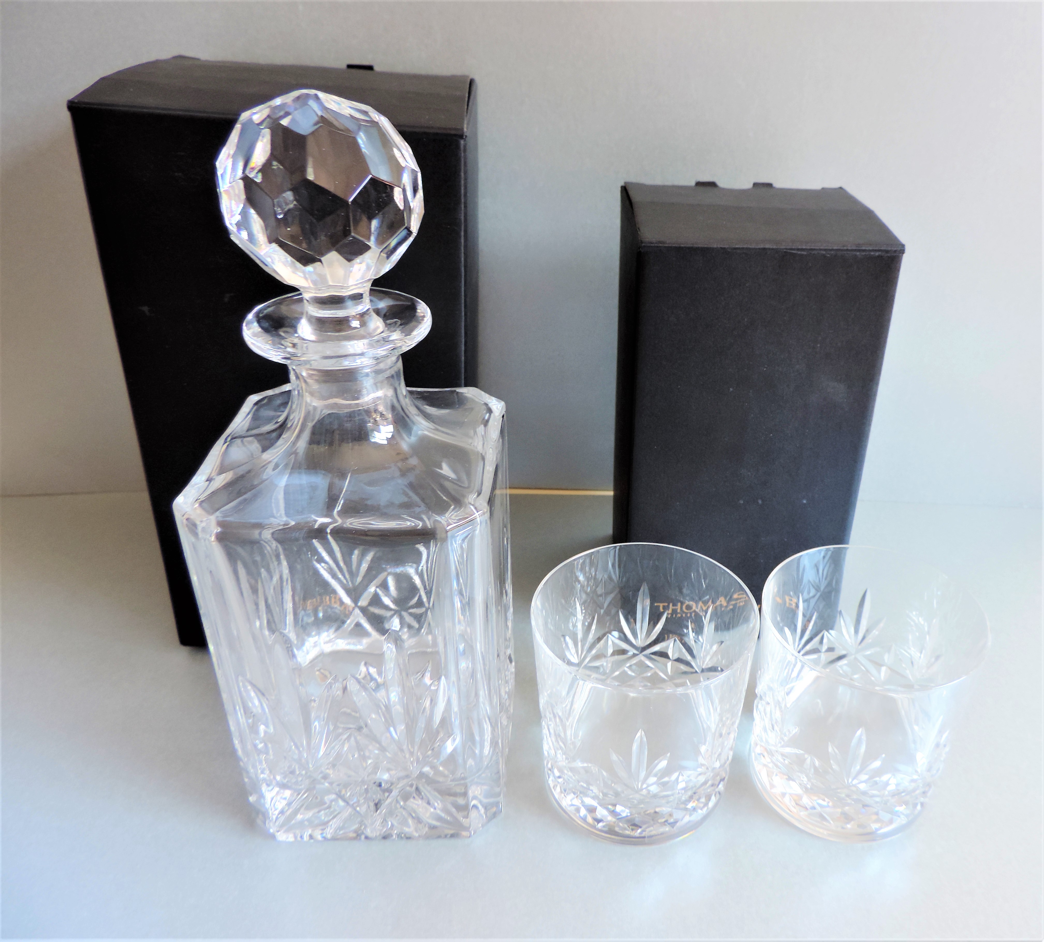 Thomas Webb Crystal Spirit Decanter and Tumbler Set - Image 3 of 6