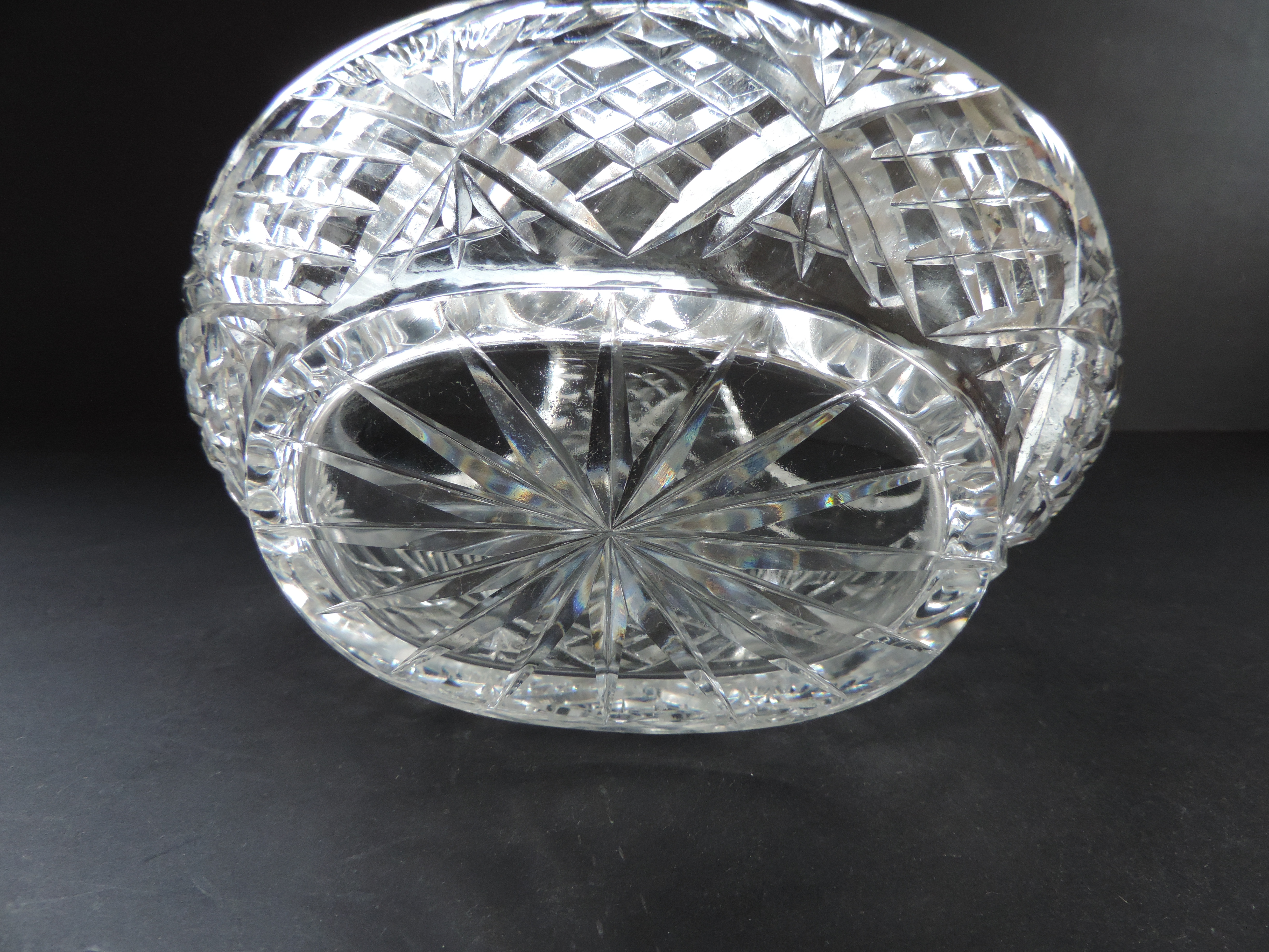 Vintage Crystal Bon Bon Basket - Image 3 of 3