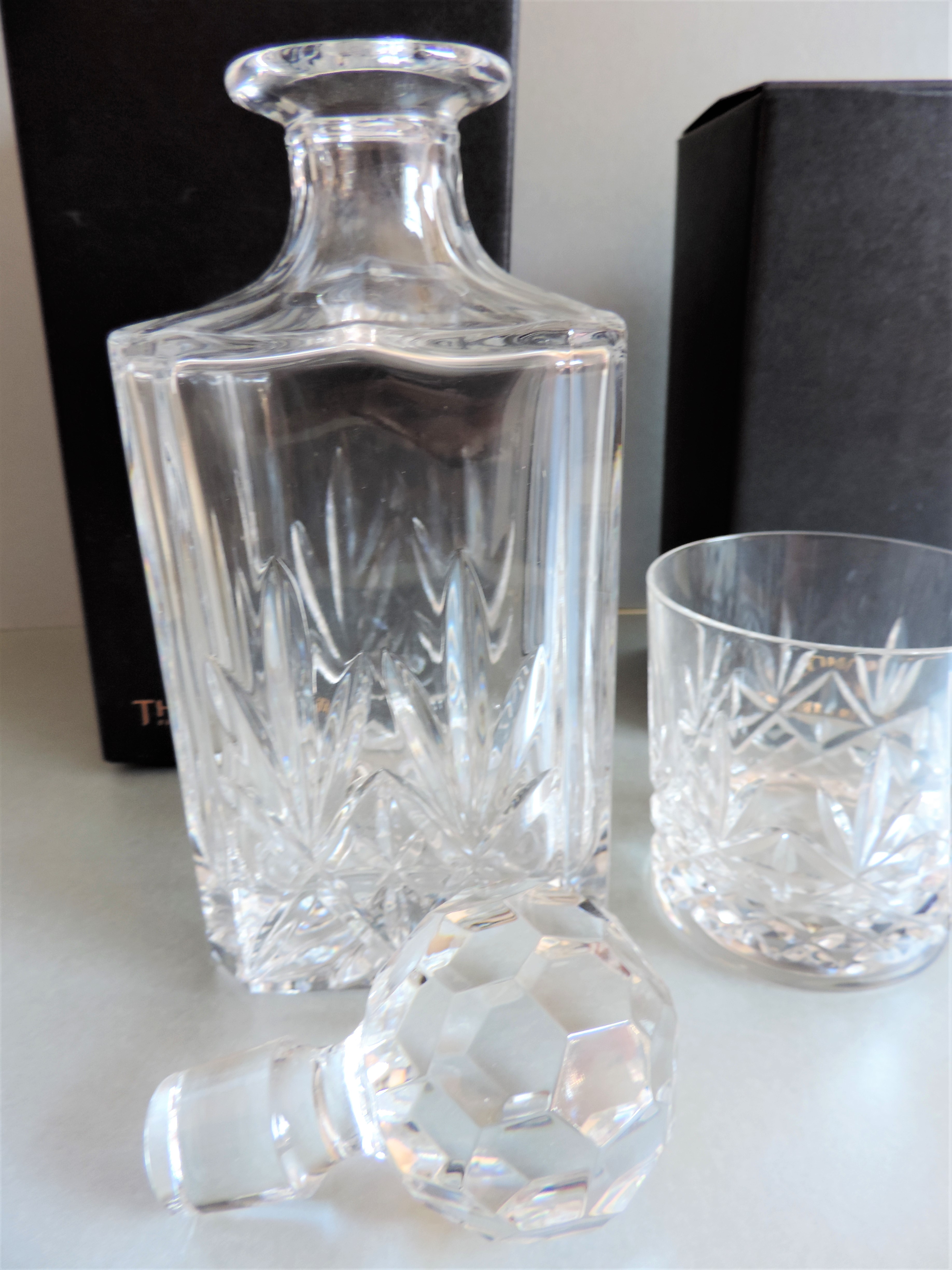 Thomas Webb Crystal Spirit Decanter and Tumbler Set - Image 5 of 6