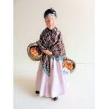 Vintage Royal Doulton Figurine HN 1759 Orange Lady Leslie Harradine