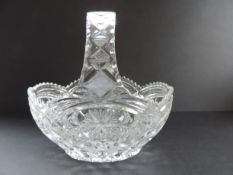 Vintage Crystal Basket for Sweets, Chocolates & Pastries