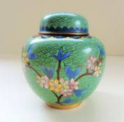 Vintage Cloisonne Ginger Jar