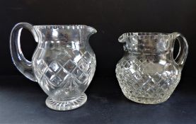 Pair of Vintage Crystal Drinks Pitchers/Jugs Sangria, Pimms etc