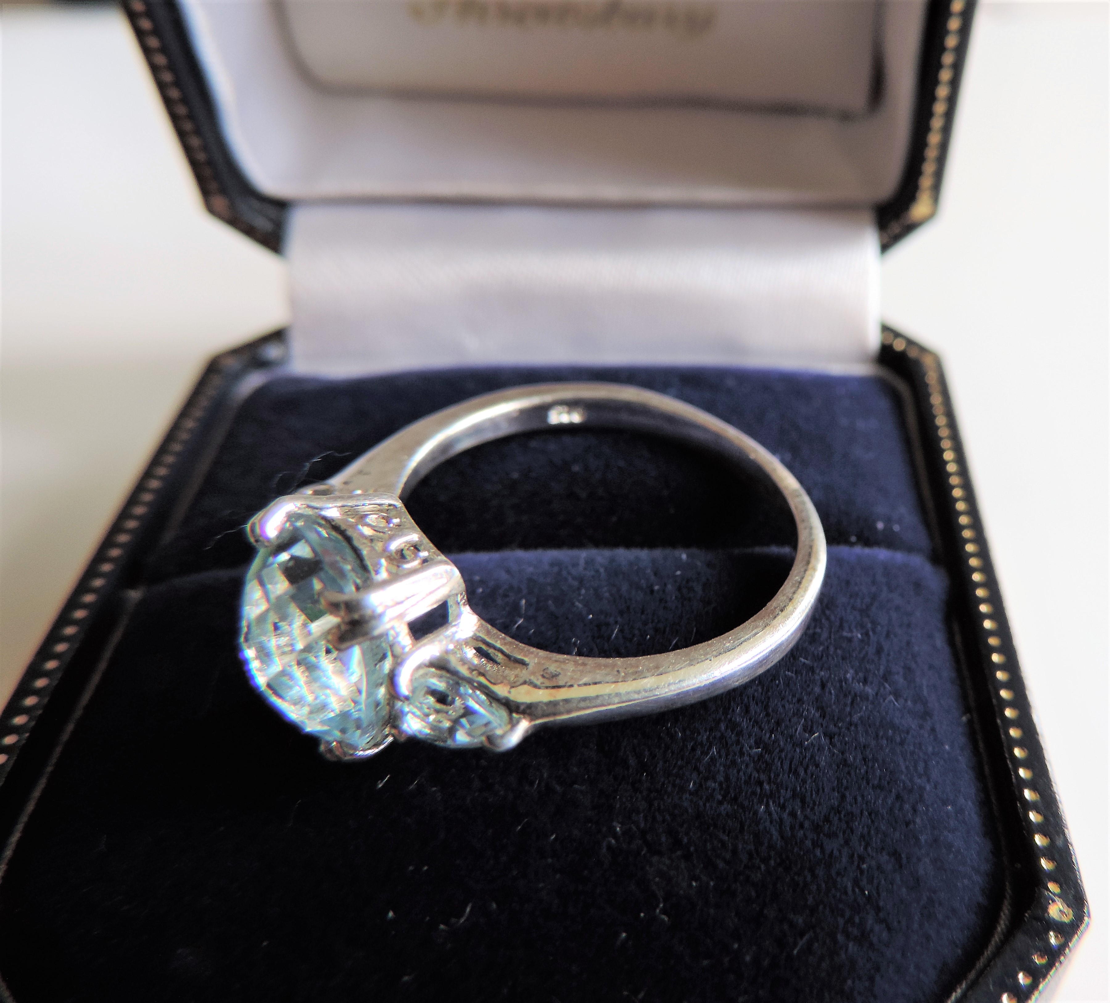 Sterling Silver 3.9ct Blue Topaz Gemstone Ring - Image 7 of 7