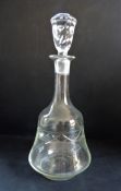 Antique Edwardian Bell Shaped Decanter