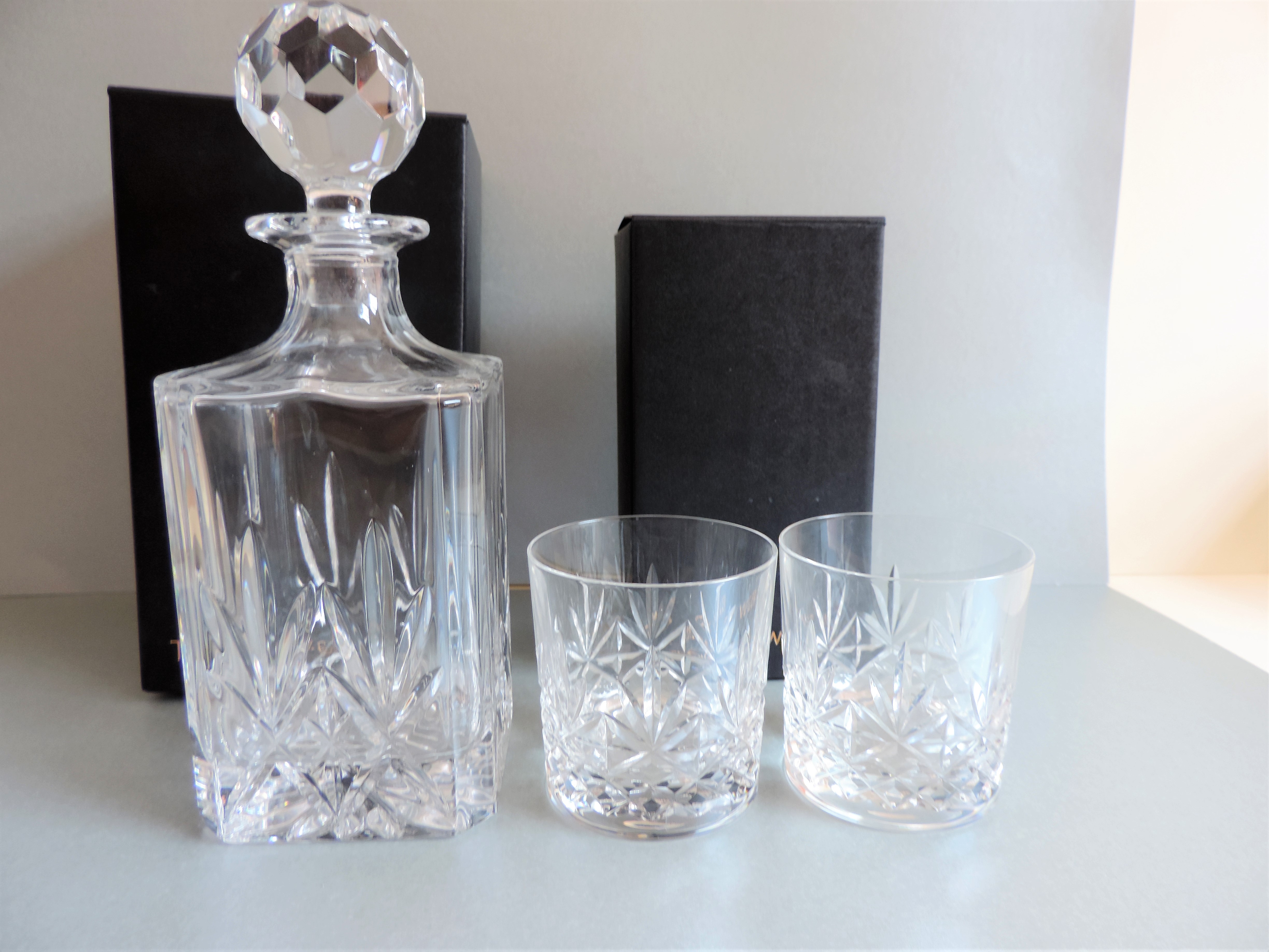 Thomas Webb Crystal Spirit Decanter and Tumbler Set - Image 4 of 6