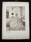 Royal Photographer Anthony Buckley signed photo of H.R.H. The Queen Mother