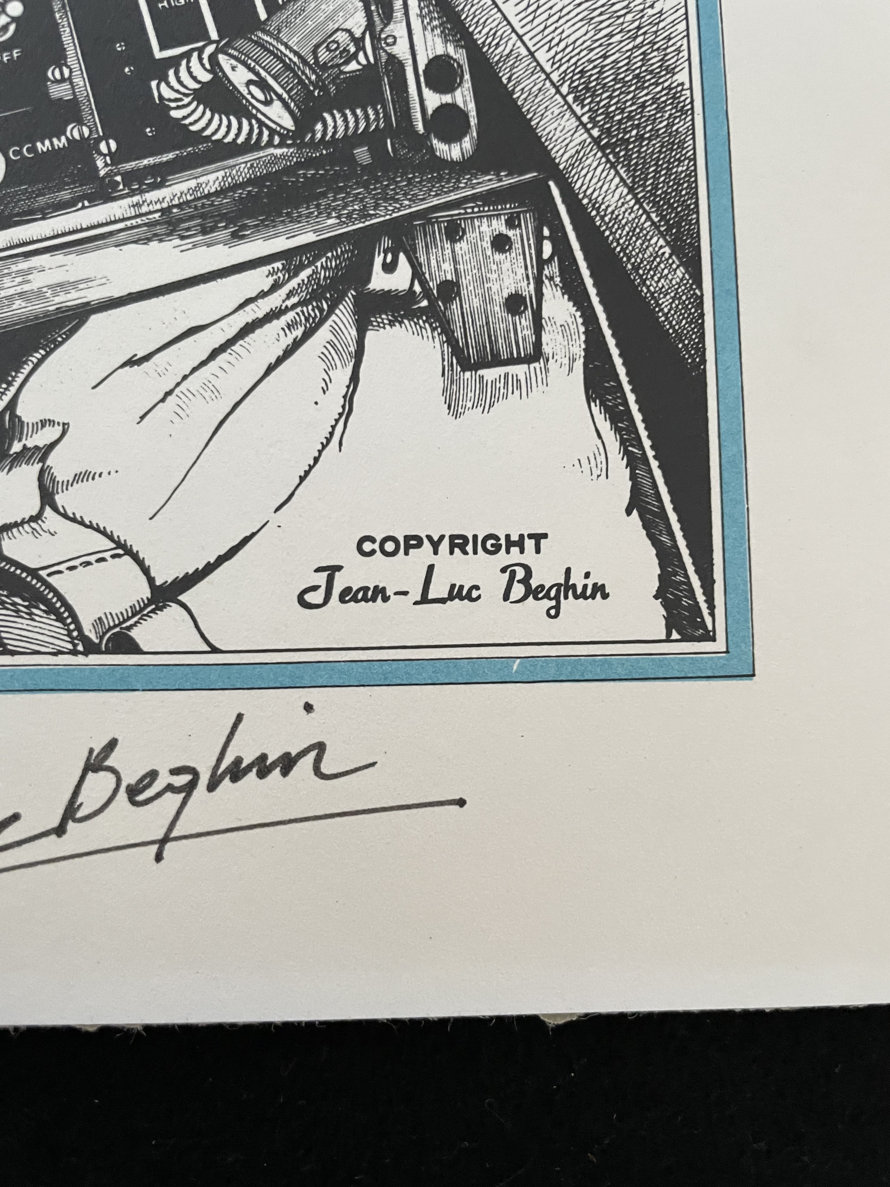 Jean Luc Beghin signed print McDonnell Douglas F-15 "Eagle" - Image 3 of 6
