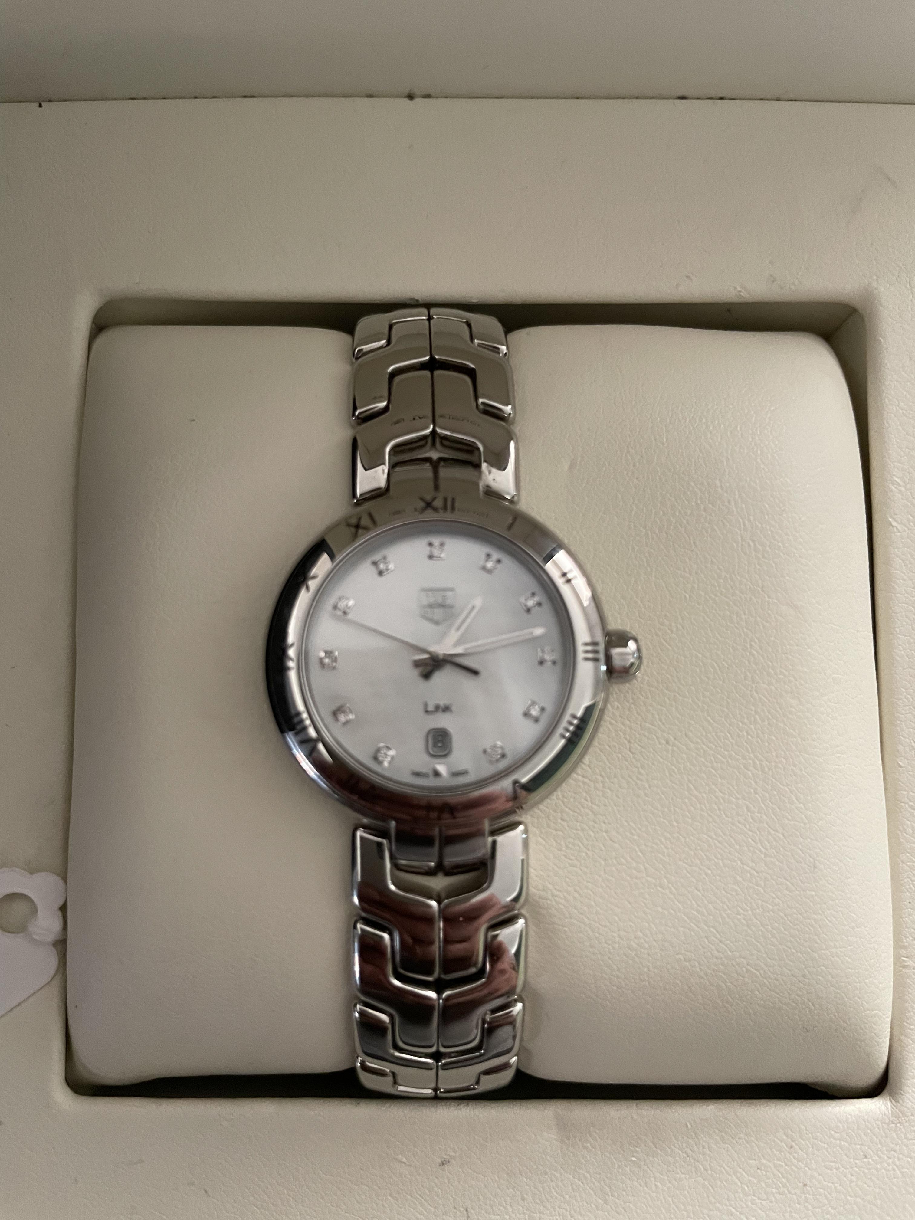 Ladies Tag Heuer Diamond and Mother of Pearl Watch - Image 9 of 11