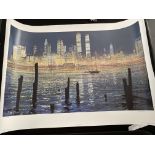 The Glisten Of New York by Peter Ellenshaw Limited Edition Print