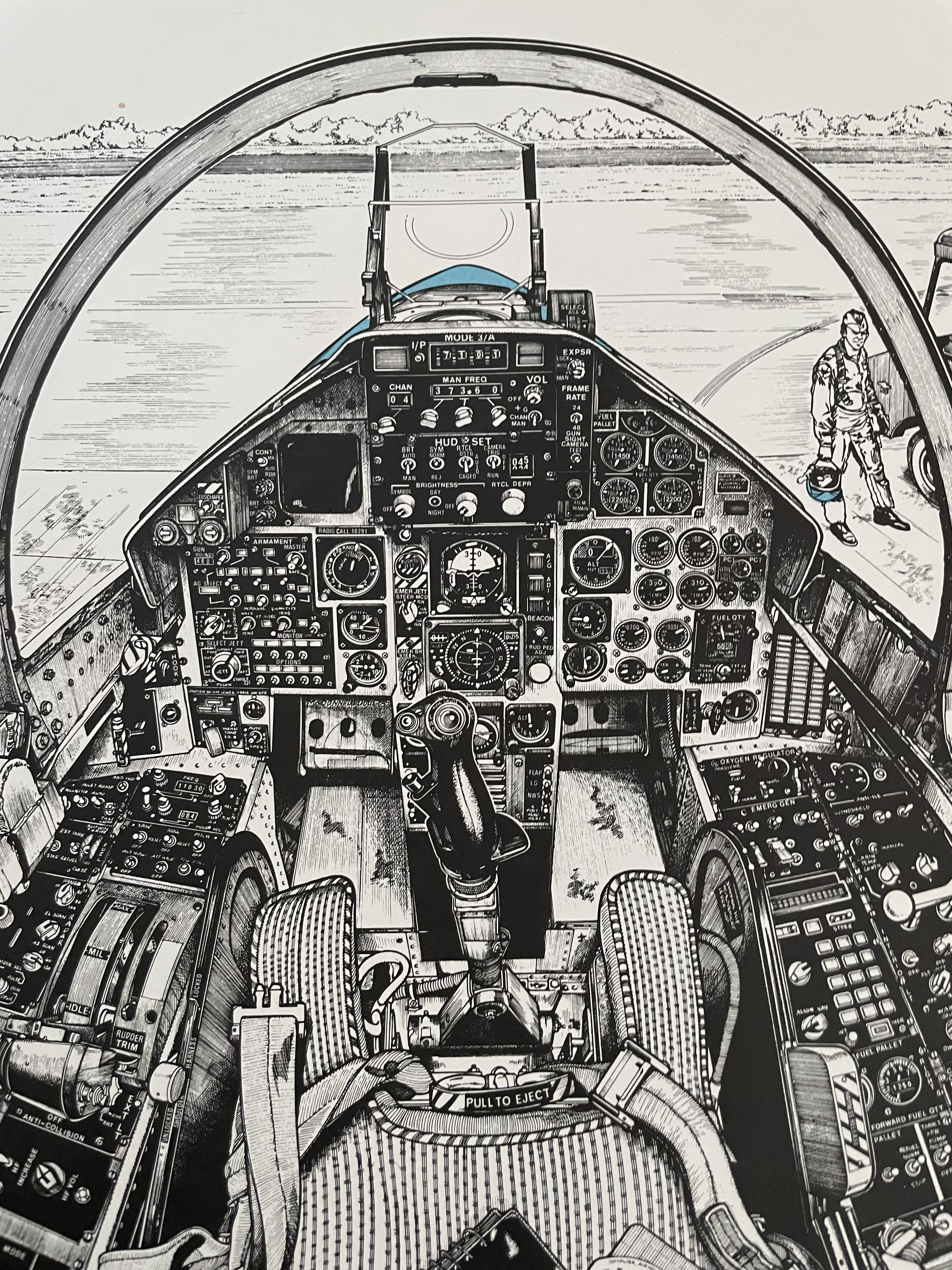 Jean Luc Beghin signed print McDonnell Douglas F-15 "Eagle" - Image 6 of 6