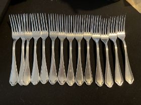 Georg Jensen 90 piece Silver Plated and Stainless Steel Cutlery Set