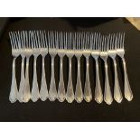 Georg Jensen 90 piece Silver Plated and Stainless Steel Cutlery Set