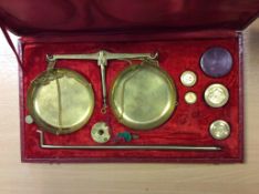 Vintage Brass Weighing Scales