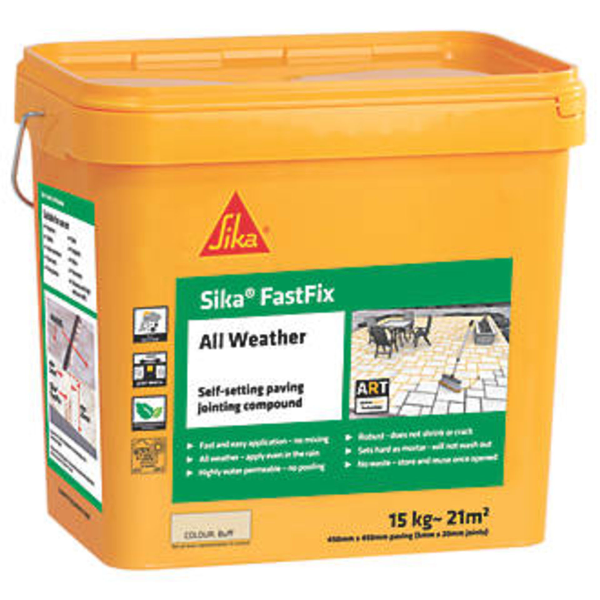 2 x 14 kg Sika Fast Fix All Weather Self Setting Jointing Compound BUFF