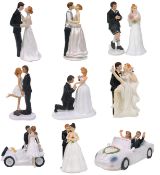 9Xx Various Designs of Wedding Cake Toppers. RRP £180