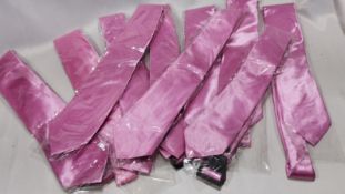 10x Pink Silky Satin Ties. RRP £50