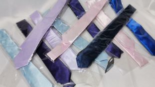 10 x Various colour Skinny Ties. RRP £50