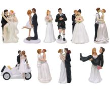 9Xx Various Designs of Wedding Cake Toppers. RRP £180