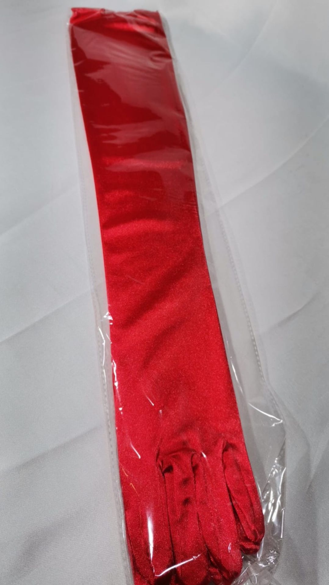 4x Ladies long red silky lycra gloves. RRP £52 - Image 5 of 5