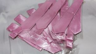 10x Pink Silky Satin Ties. RRP £50