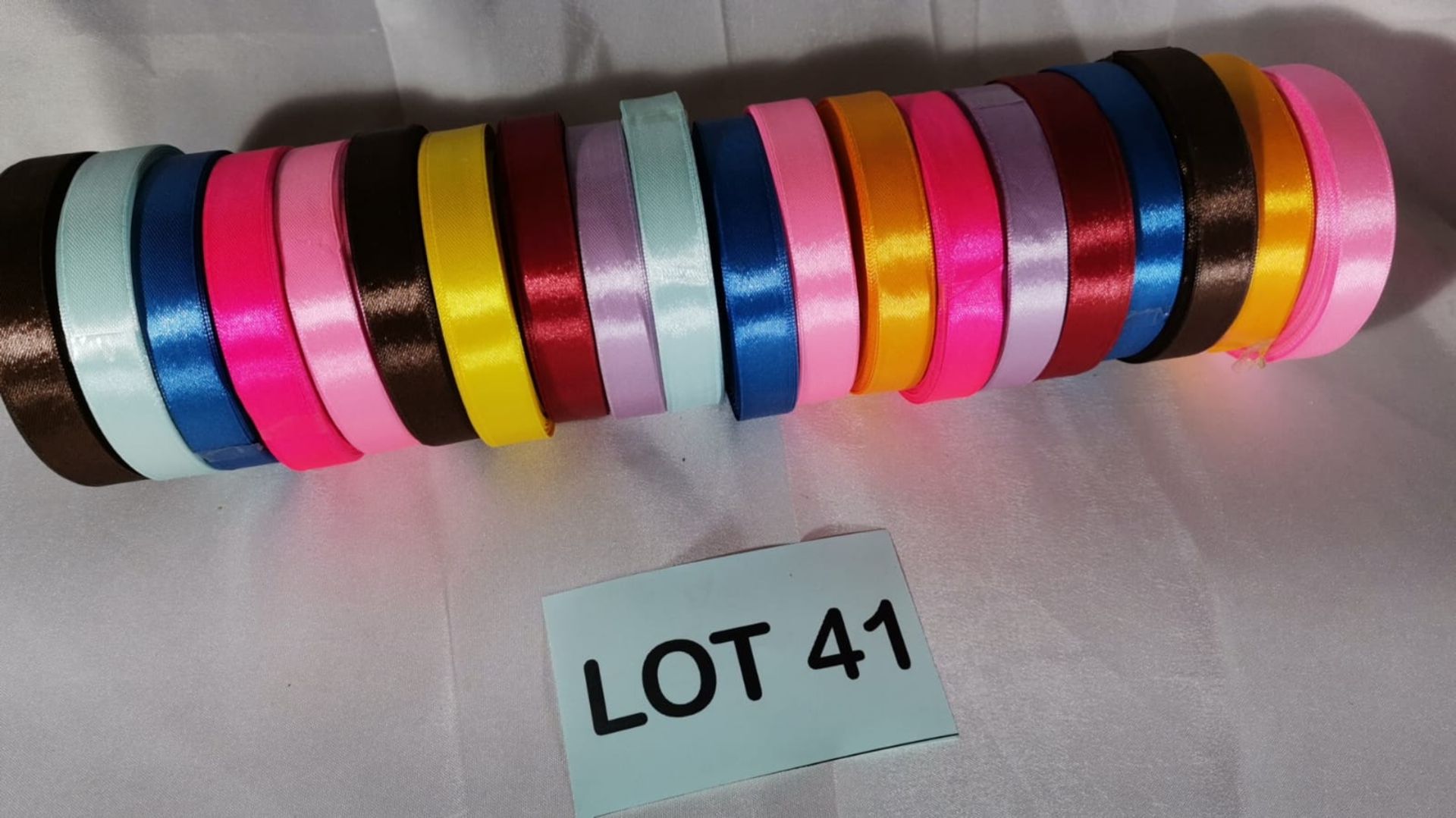 20 Rolls of 15mm Wide x 25 Yards of Smooth Satin Ribbon. RRP £80