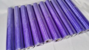 10 Rolls of 10m Lavender Sheer Organza Material. RRP £70