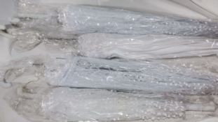 4x Large Various White Wedding Bridal Parasols. RRP £80