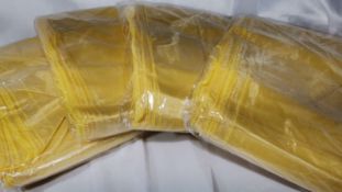 100 (4 packs of 25) Champagne Yellow Organza Wedding Chair Sashes. RRP £100