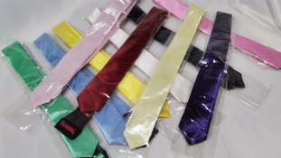 10 x Various colour Skinny Ties. RRP £50