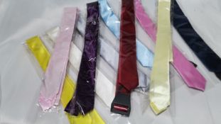 10 x Various colour Skinny Ties. RRP £50