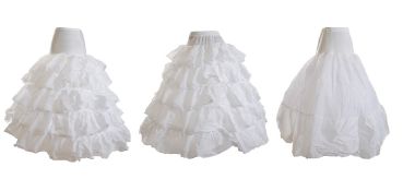 Pack of 3 Small White Wedding Petticoat Underskirts. RRP £105