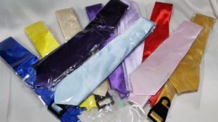 10x Various Colours of Silky Satin Ties. RRP £50