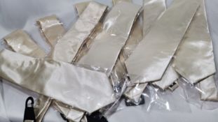 10x Ivory Silky Satin Ties. RRP £50