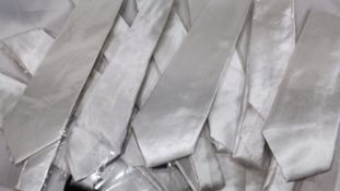 10x White Silky Satin Ties. RRP £50