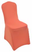 Pack of 50 New Coral Professional Spandex Universal Chair Covers. RRP £124.99