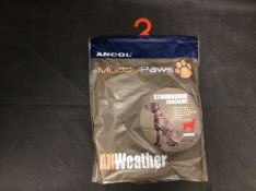 Ancol MuddyPaws Stormguard Chocolate Dog Jacket Size M