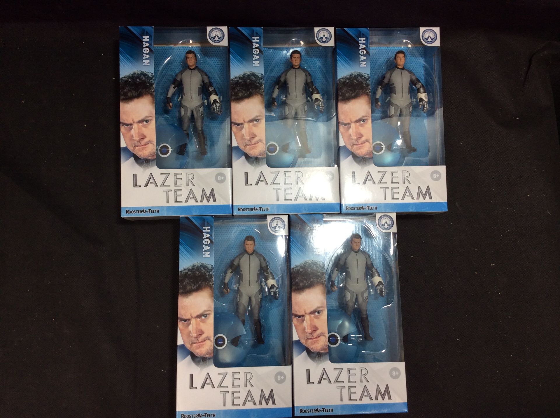 5x Rooster Teeth Lazer Team Hagan Figurine