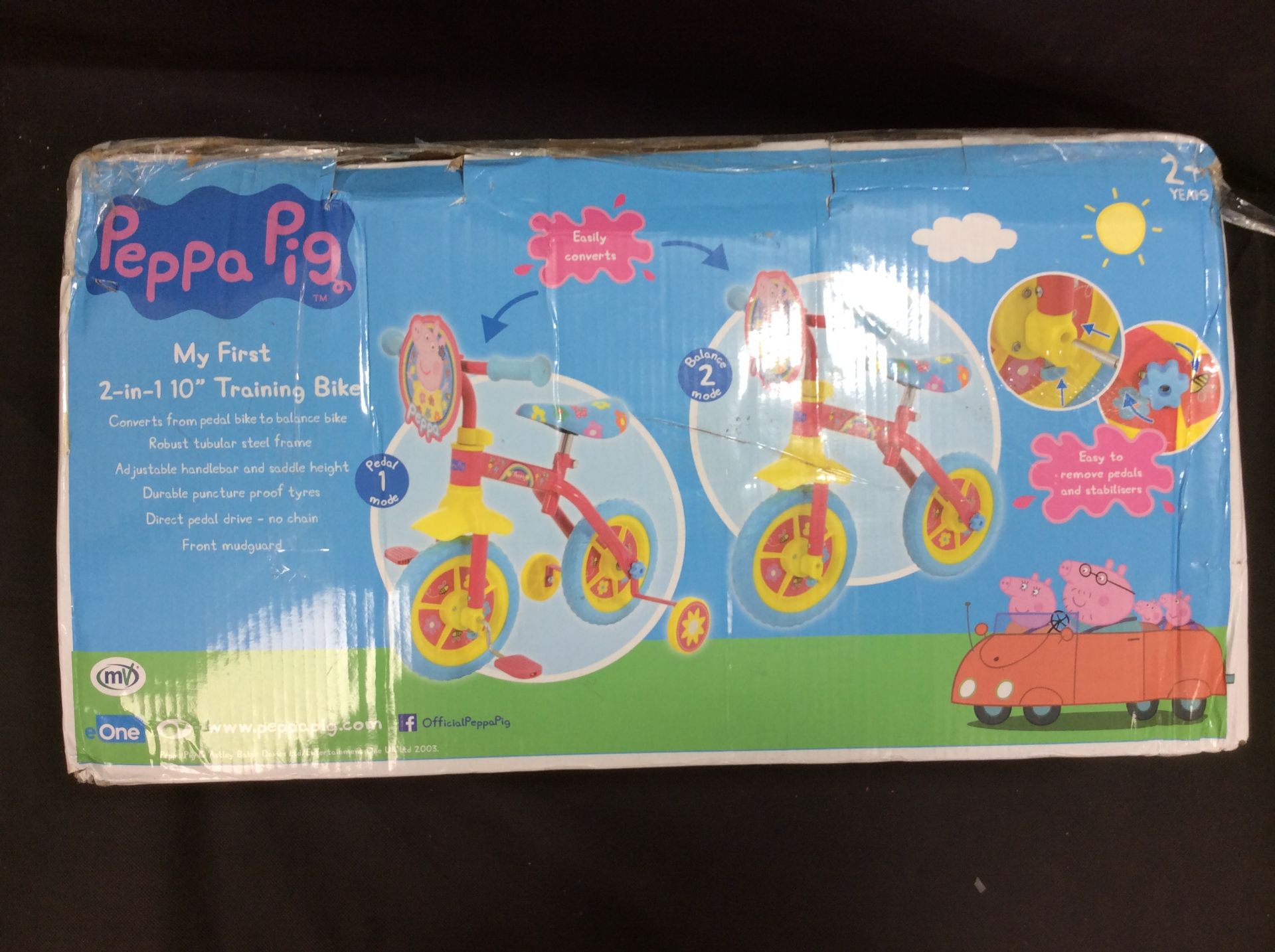 Peppa Pig My First 2 in 1 10" Training Bike