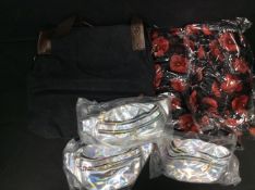6x Mixed Items To Include Canvas Bag, Waist Bag, Scarf
