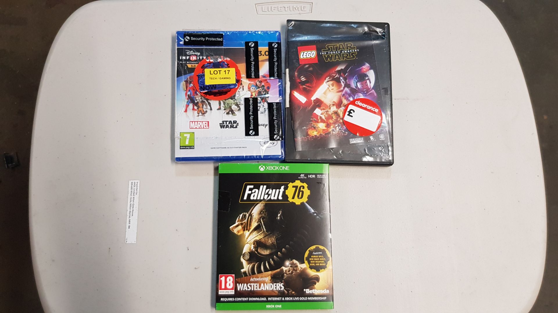 (R14A) 3x Items. 1x PS4 Disney Infinity 3.0 Game (New, Sealed). 1x Xbox One Fallout 76. 1x PS4 Leg - Image 4 of 9