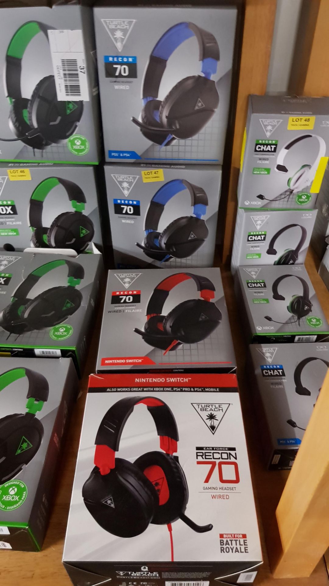 (R14C) 4x Items. 2x Turtle Beach PS5 & PS4 Recon 70 Wired Gaming Headset. 2x Turtle Beach Nintendo - Image 3 of 3