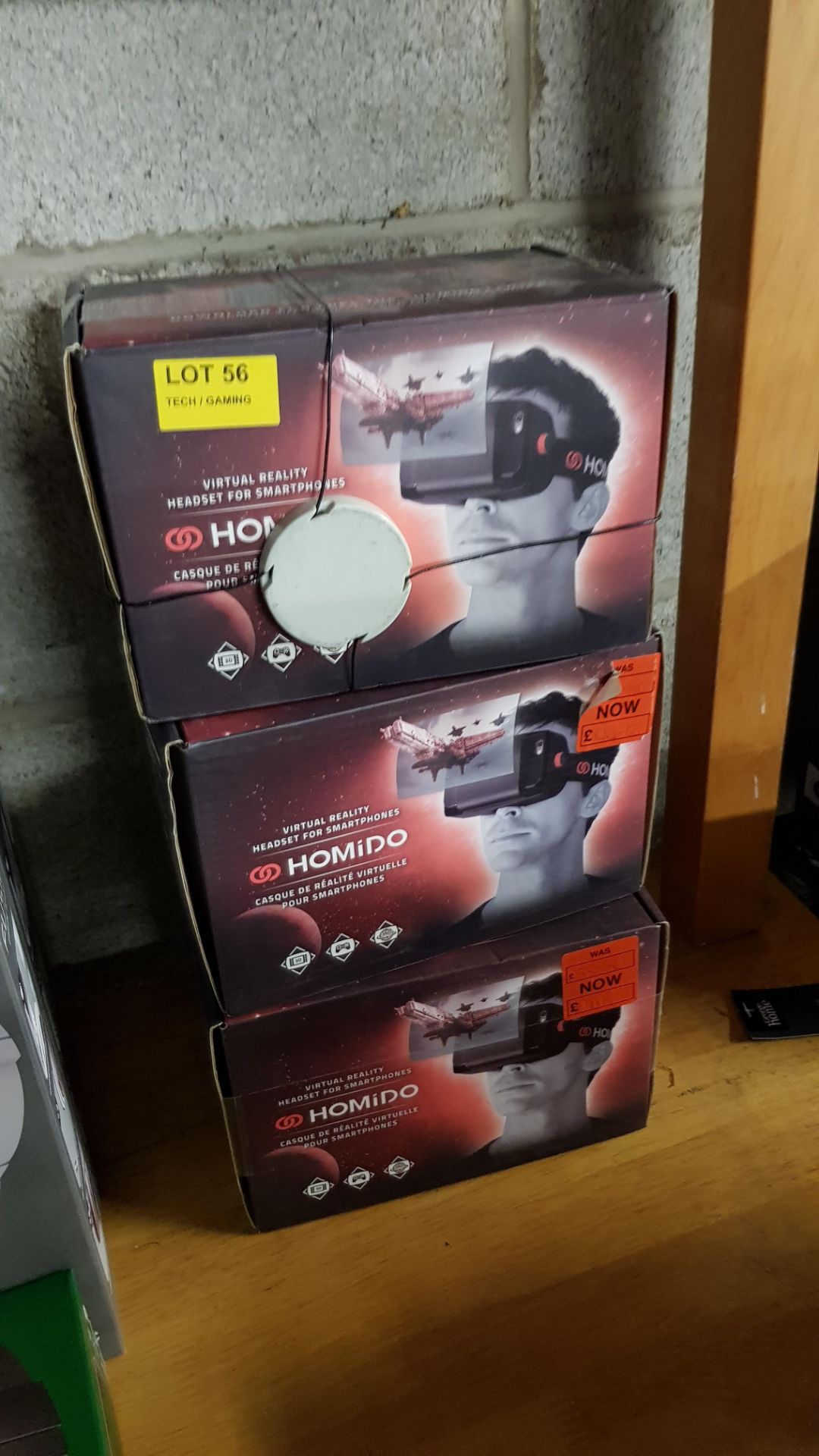 (R14E) 3x Homido Virtual Reality Headset For Smartphones (RRP £58.95 Each). All Units Sealed, New) - Image 2 of 2