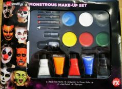 (R15A) Halloween Lot. 16x Dreaded Deluxe Pumpkin Carving Kit (RRP £5 Each). 24x Halloween Adult P